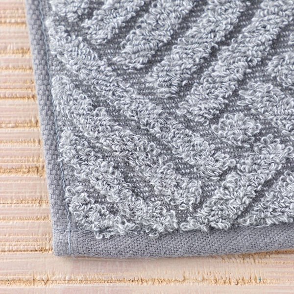 Ensemble de serviettes - ZEN kishu-binchoutan Rin - Lot de 3 (serviette de bain, serviette de toilette, linge de toilette), gris, Uchino Towels